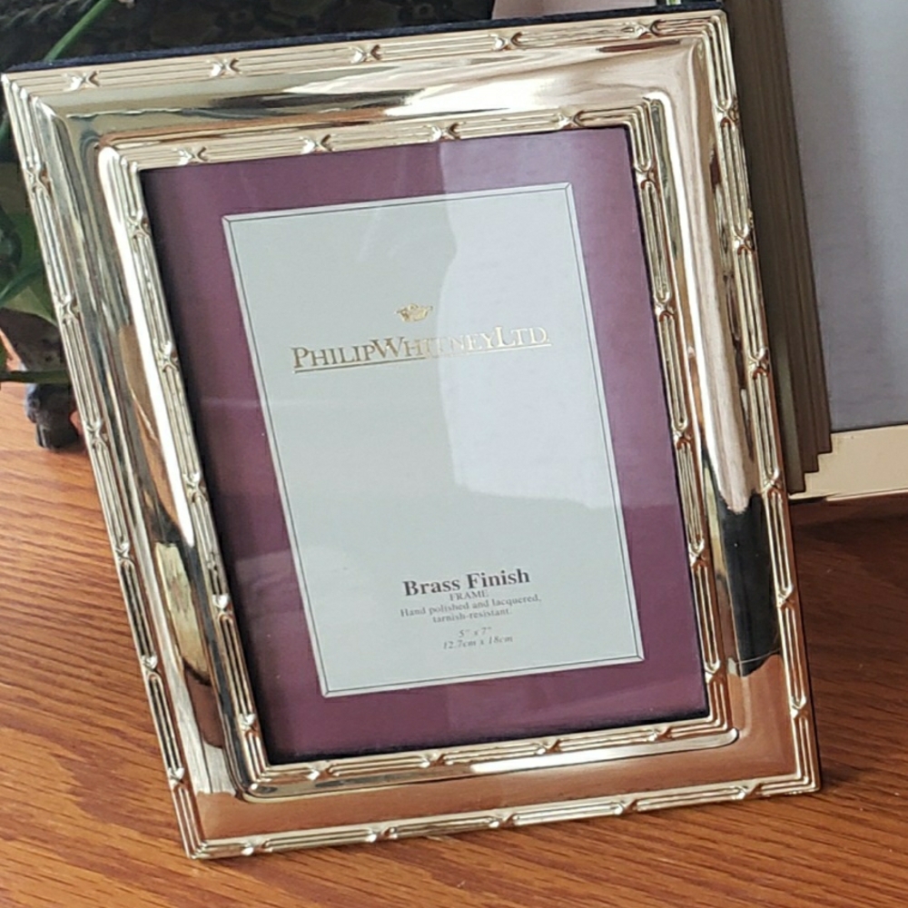 Brass Finish Photo Frame By Philip Whitney Ltd- 5x7